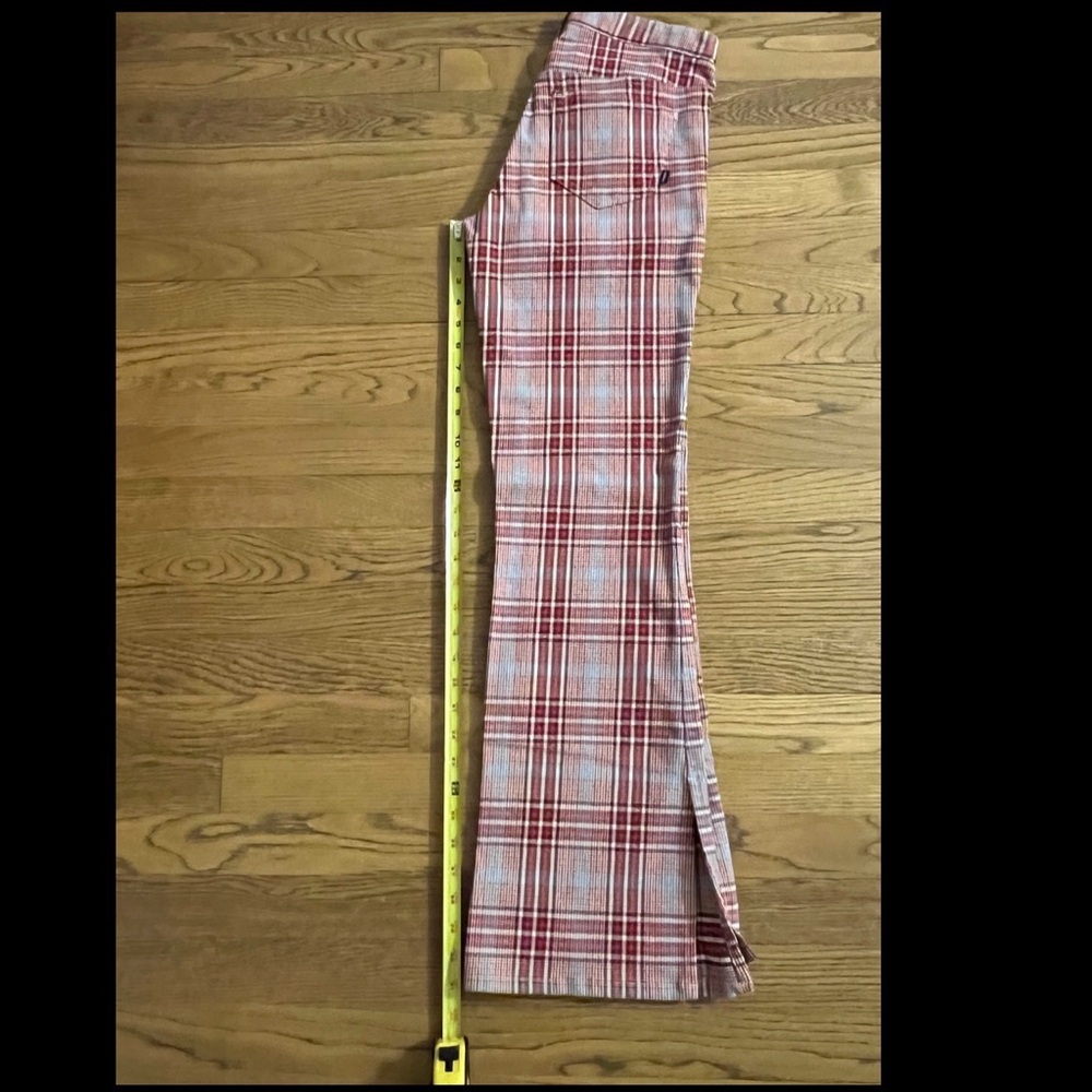 A&F Y2K Plaid Red Women's Pants - Picture 9 of 12